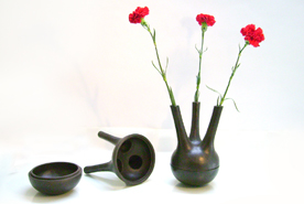 3 spout Vase